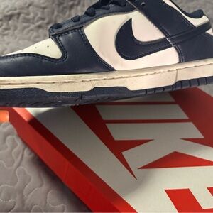 Nike Dark Blue and White Athletic Shoes